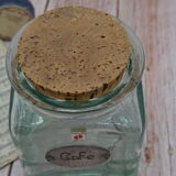Vintage coffee jar with pure tin