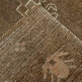 Tapis de couloir turc marron délavé 5x13, 159x385 cm