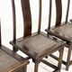 Set of six elegant oak dining chairs