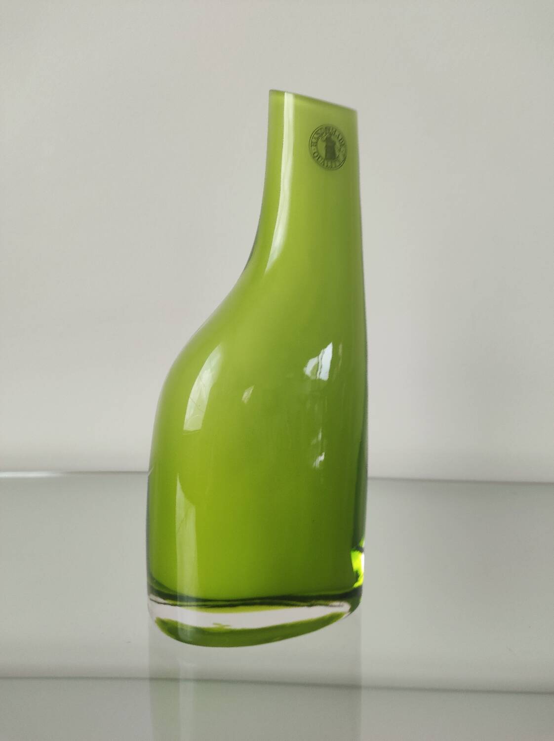 Handcrafted glass vase