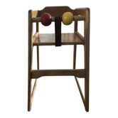 Gärsnäs high chair "robust" made of solid beech wood and leather.