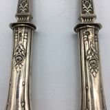 Stuffed silver salad cutlery