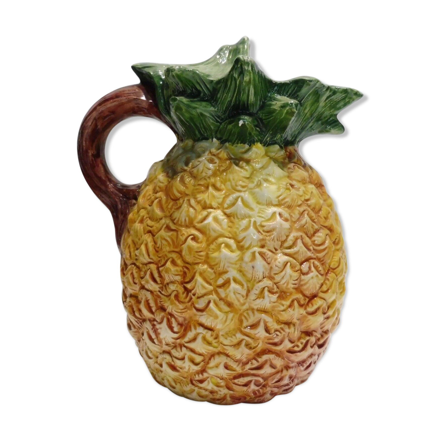 Pitcher on pineapple earthenware
