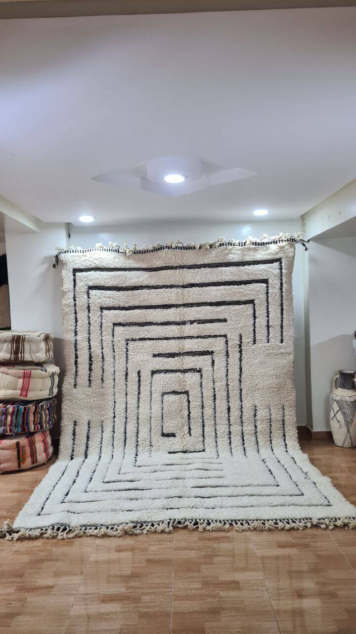 Handmade Beni Ouarain rug 300x200 cm