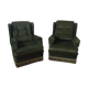 Paire de fauteuils à franges