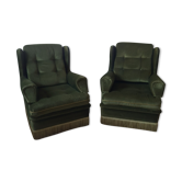 Paire de fauteuils à franges