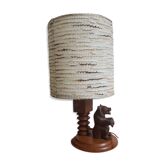 Lampe ours en bois