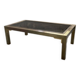Table basse en laiton années 60