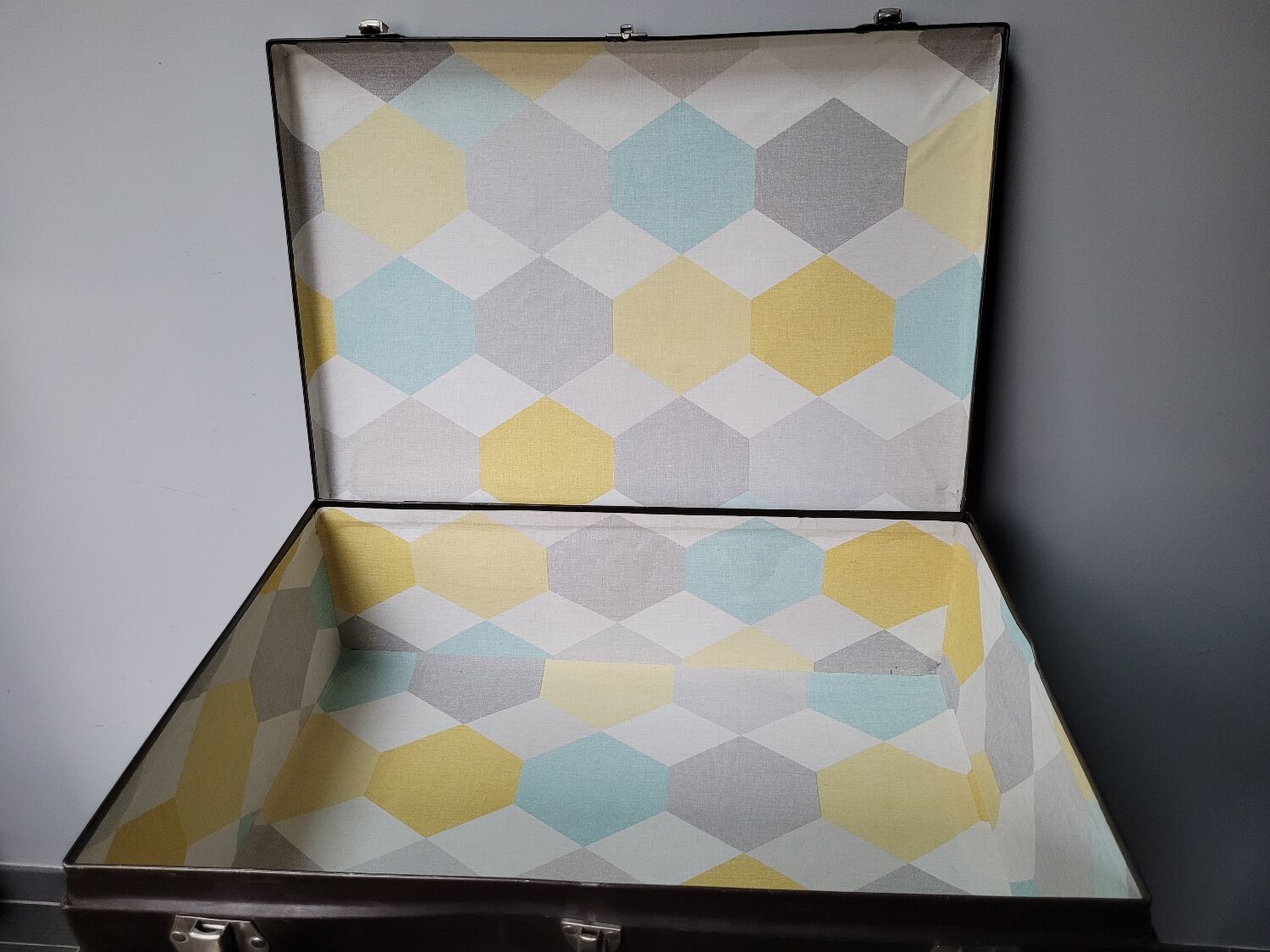 Antique cardboard suitcase