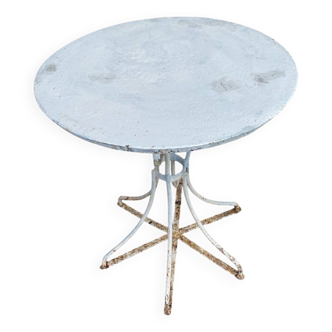 Metal bistro side table