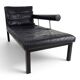 B&B Italia Baisity Leather Chaise Lounge / Daybed by Antonio Citterio, 1980