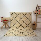 Handmade wool berber rug 200 x 100 cm