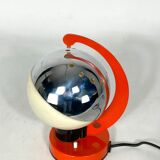 Space age Italian metal and plastic table lamp from 60s