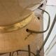Beige cracked ceramic lamp base Le Dauphin Leffard model