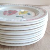 13 assiettes anciennes DDP France, années 1950-60