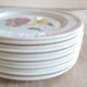 13 antique DDP France plates, 1950s-60s