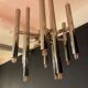 Scoliari chandelier with 18 bright nickel dots distributed by Boulanger