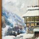 Oil painting - winter landscape