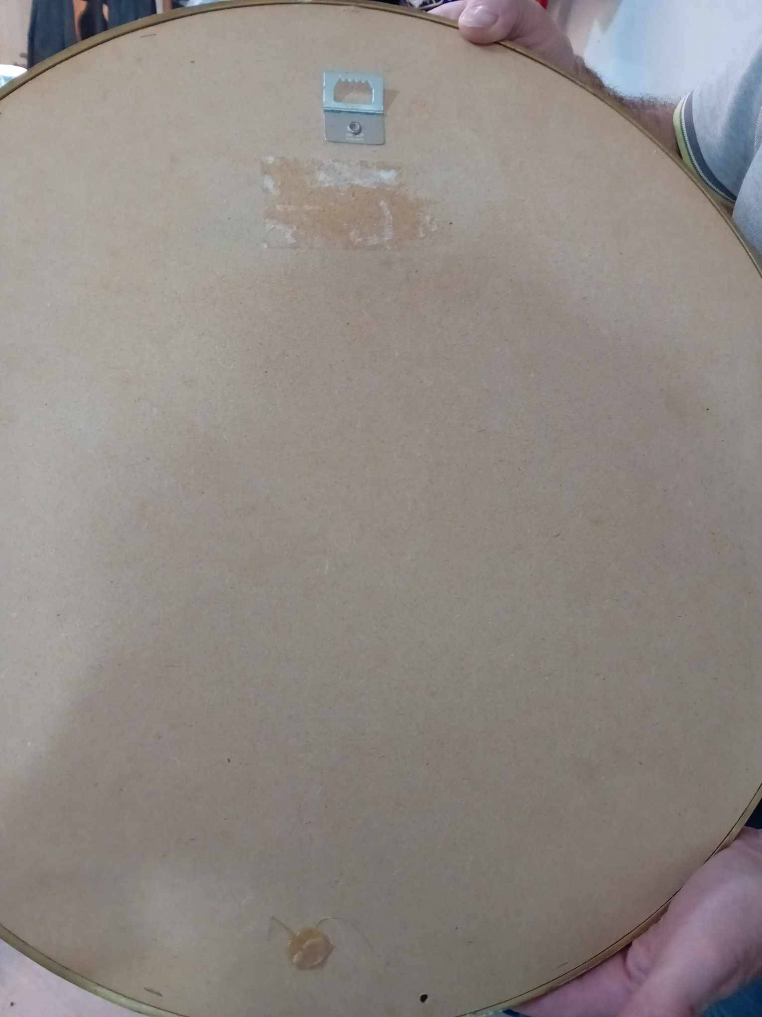 Sun mirror in gold-leaf resin from the 70s