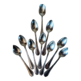 10 spoons ercuis trianon silver metal