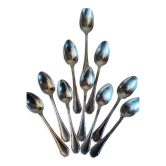 10 cuillères ercuis trianon métal argenté