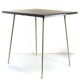 1960s Modernist Side Table in Charcoal Grey Formica