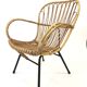 Fauteuil en rotin par Rohe Noordwolde, 1960