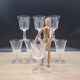 Set 8 grands verres vin cristal Baccarat Lauzun