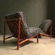 2 x Alf Svensson Domus 1 armchairs for Dux, 1950's