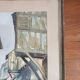 Watercolor framed half-timbered houses