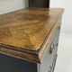 Antique black painted pine bookcase