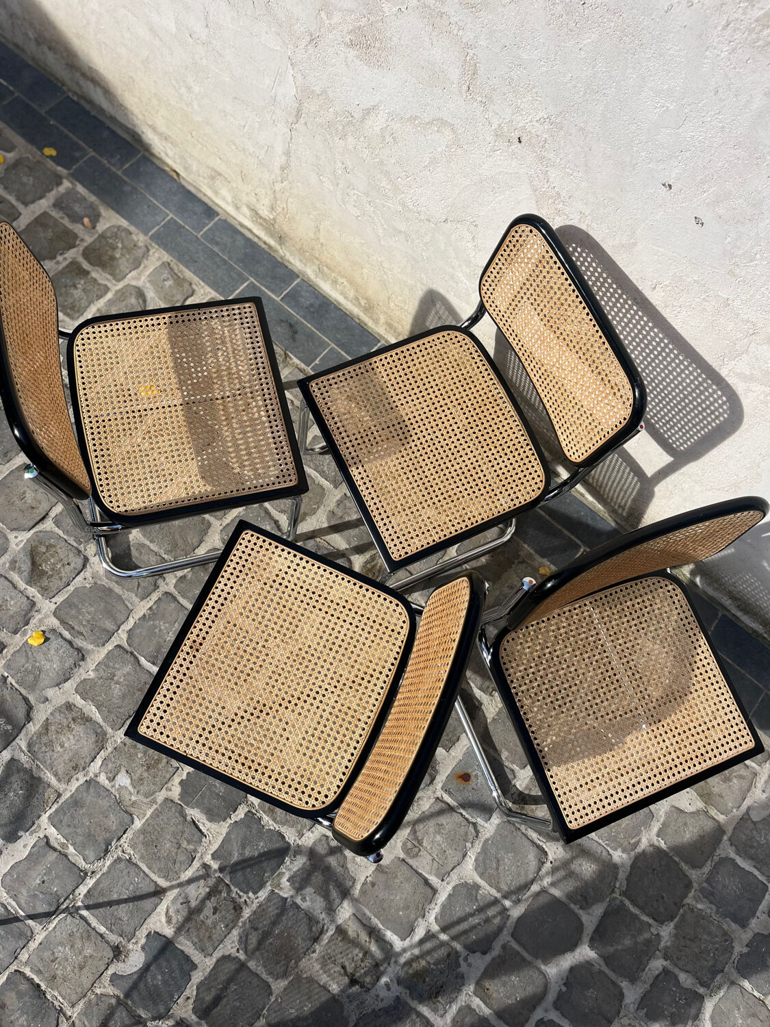 4 chaises Cesca B3 Breuer by KNoLL