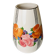 Cream Ceramic Vase by Zeh Scherzer - Hand-Painted Bulbous Mid-Century Floral Stripe, 1970s