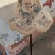 Teak and bronze floor lamp, circa 1960