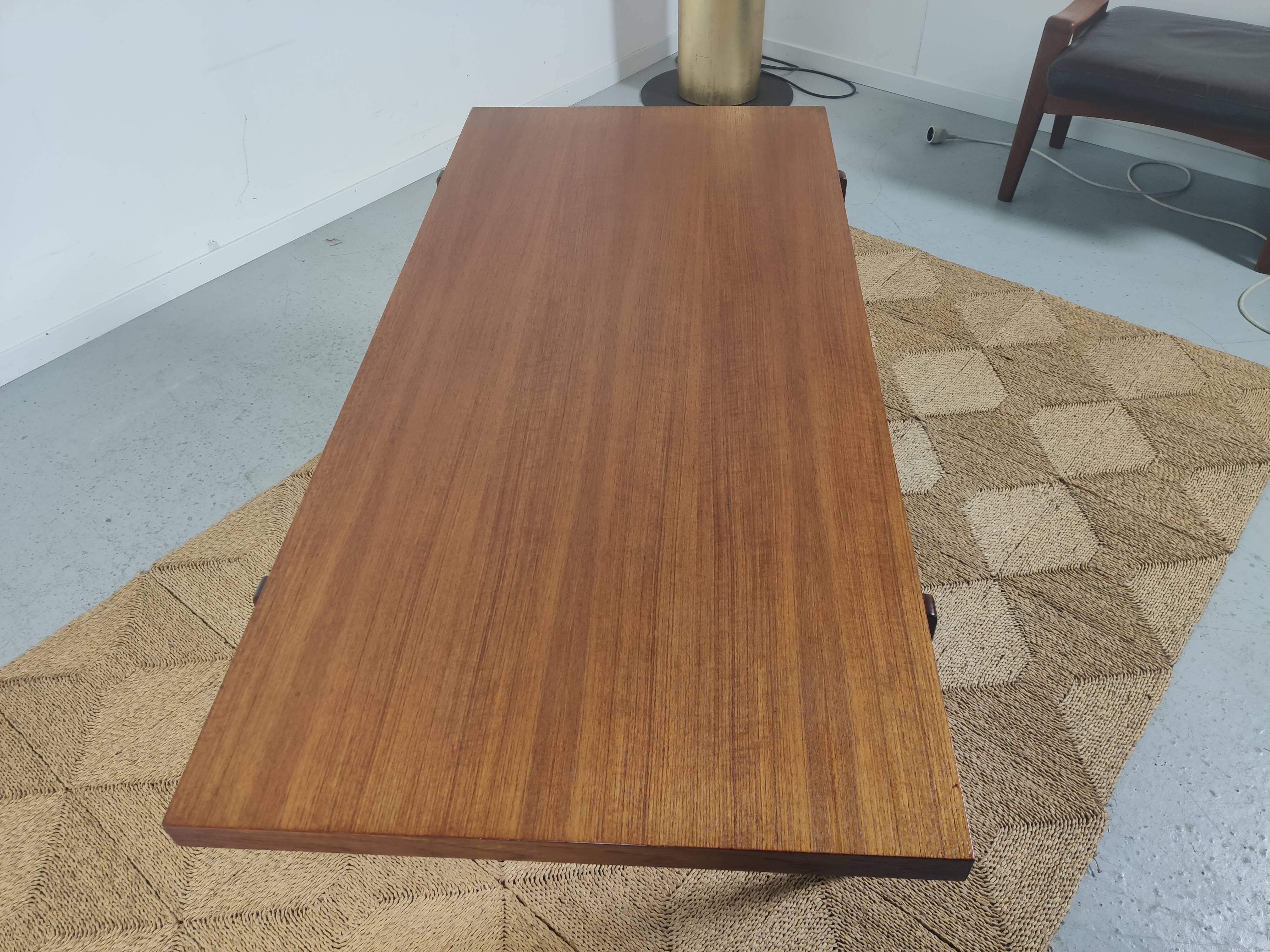 Scandinavian coffee table in teak, 1960s
