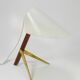Two white desk lamps "Billy TL" by J.T. Kalmar, Vienna, mid-century style.