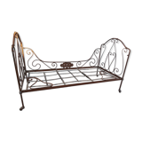 Old wrought iron bed - 19th century