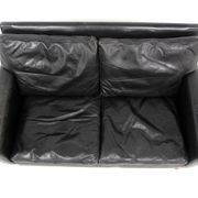 Scandinavian leather sofa 2 seater, Sweden, 1950