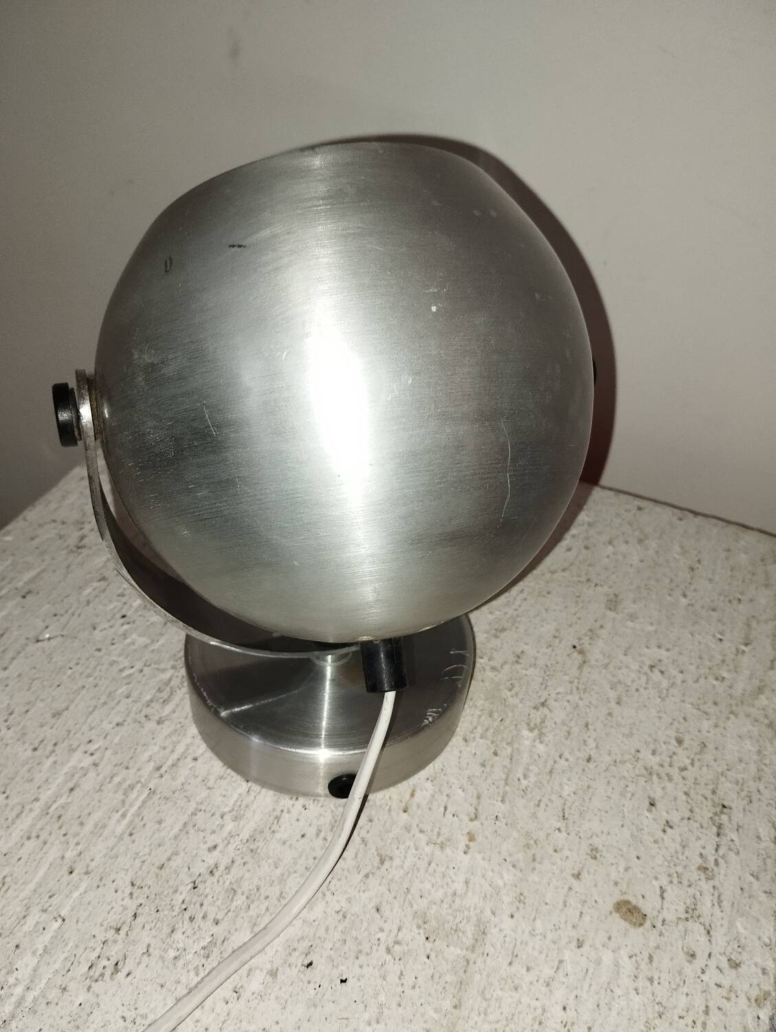 Aluminum ball wall lamp Space age design 70