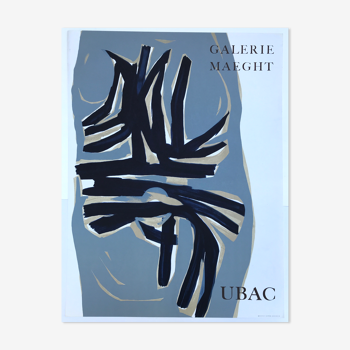 Affiche originale en lithographie de Raoul Ubac galerie Maeght 1961