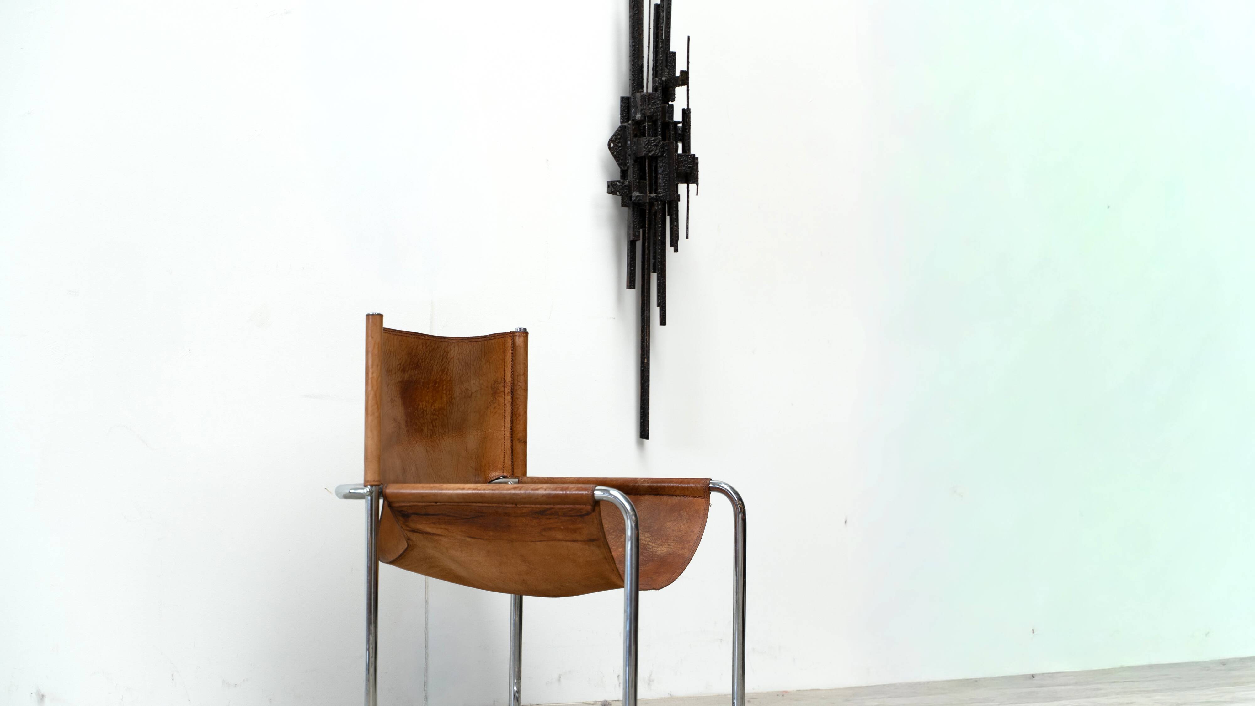 1980's Belgian brutalist wall sculpture