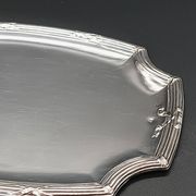 Refined small serving tray or rectangular catch-all with rounded corners.
