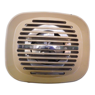 Radiateur électrique Thermor, sur pied, acier et acier laqué écru, années 60