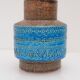 Vintage Rimini Blue Ceramic Vase by Aldo Londi for Bitossi, Italy, 1960s