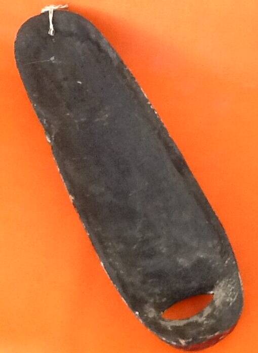 African / Tribal hanging mask (large model) Carved and colored wood