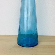 2 Italian Empoli decanters 66 cm mouth-blown glass