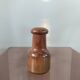 Vintage olive wood condiment service