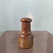Vintage olive wood condiment service