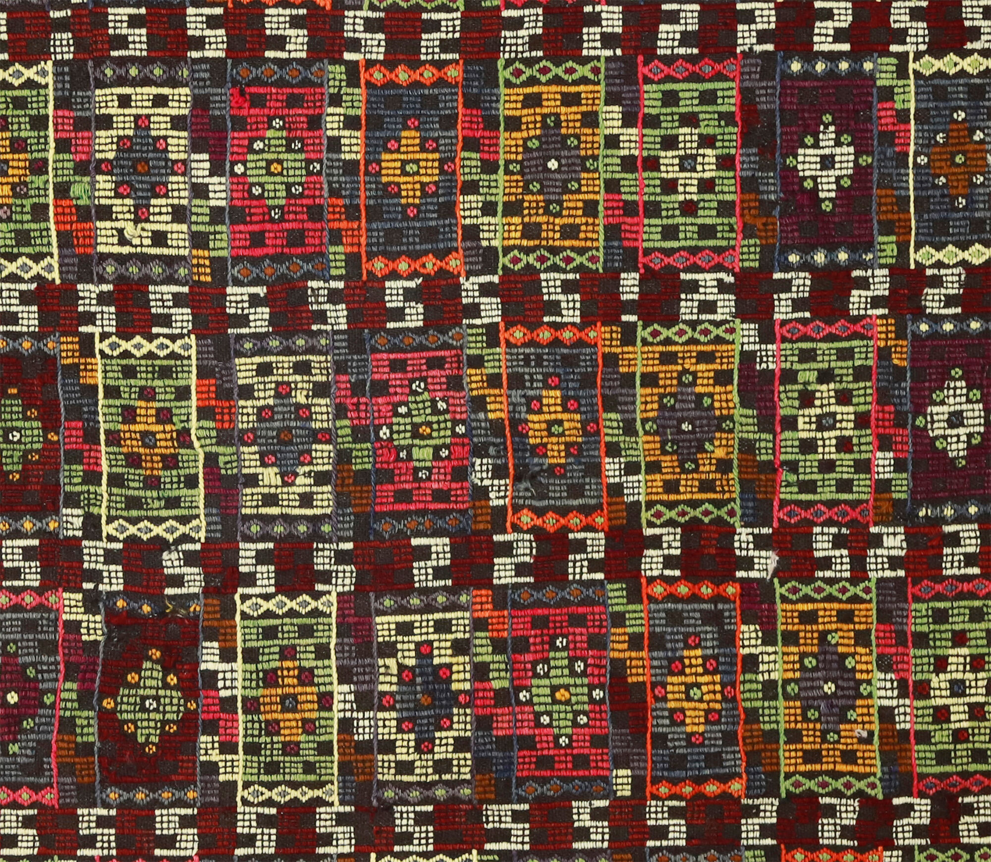 Anatolian handmade kilim rug 208 cm x 123 cm