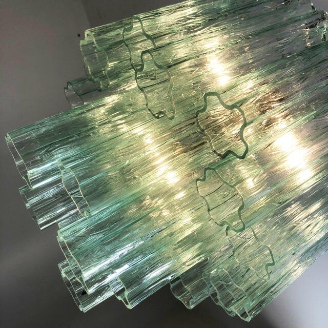 Pair of murano glass chandeliers